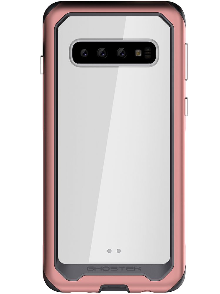 Capa de alumínio de qualidade militar para Galaxy S10 | Série Atomic Slim 2 [Cor-de-rosa]