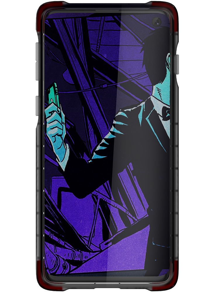 Capa protetora transparente para Galaxy S10 | Série Covert 3 [Preto]