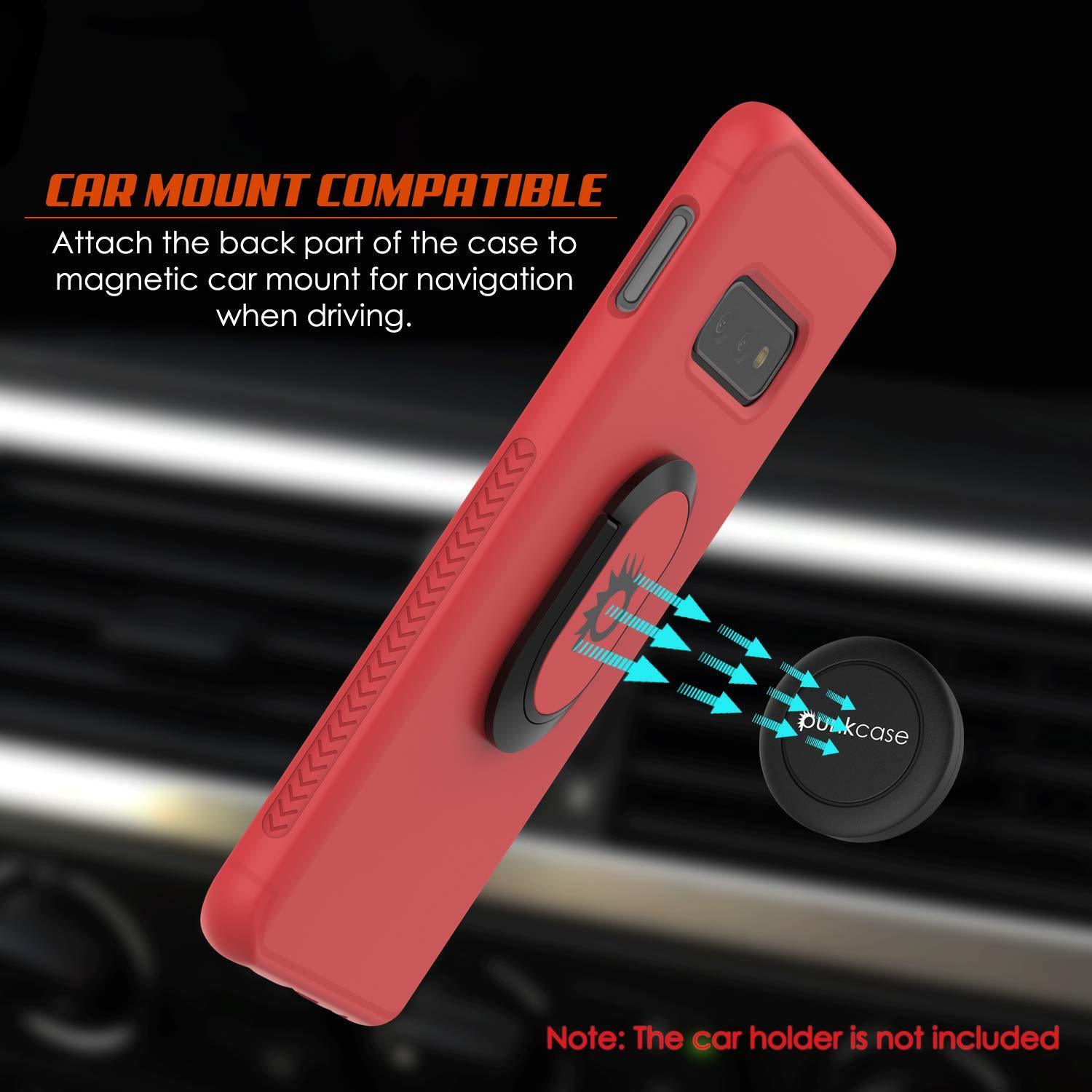 Capa Galaxy S10e, Punkcase Magnetix Protetora TPU com Suporte, Protetor de Tela [Vermelho]