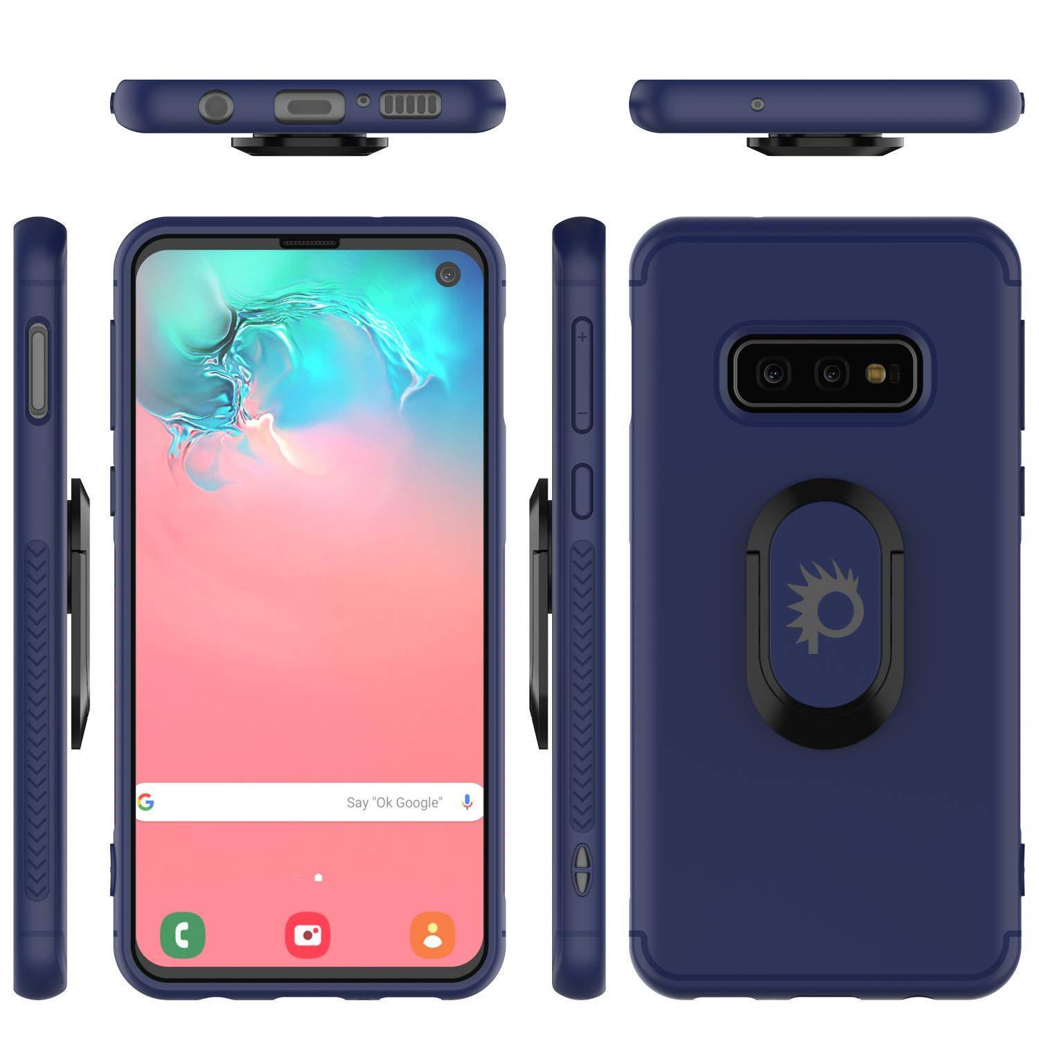 Capa Galaxy S10e, Punkcase Magnetix Protetora de TPU com Suporte, Protetor de Tela [Azul]