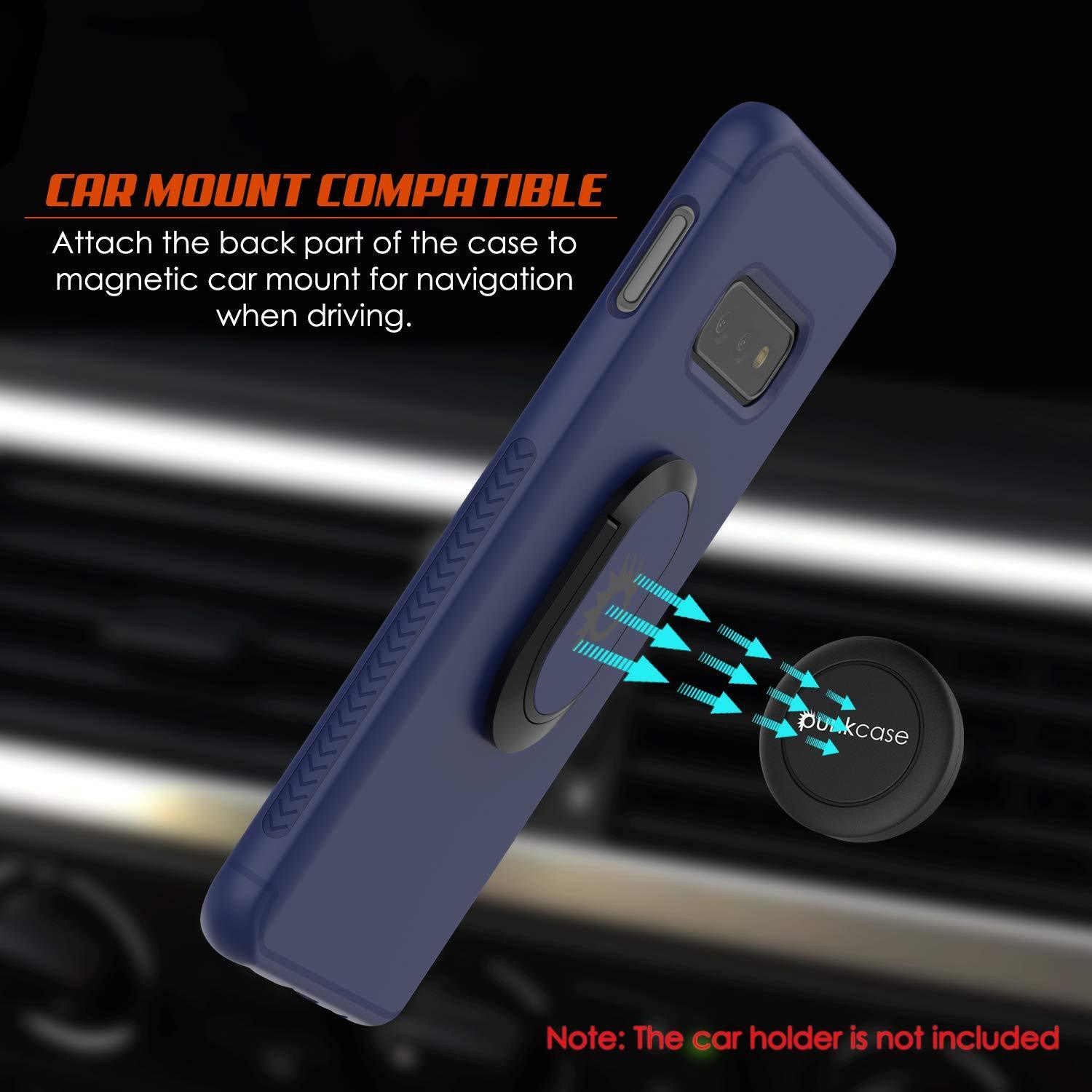 Capa Galaxy S10e, Punkcase Magnetix Protetora de TPU com Suporte, Protetor de Tela [Azul]
