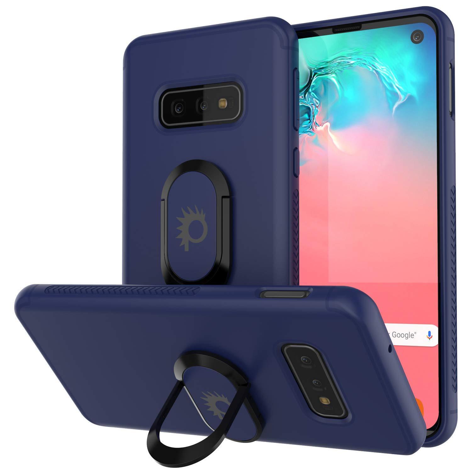 Capa Galaxy S10e, Punkcase Magnetix Protetora de TPU com Suporte, Protetor de Tela [Azul]