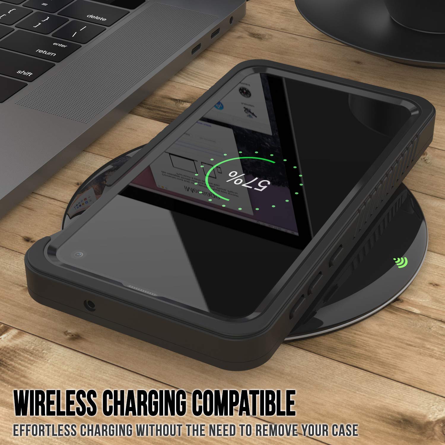 Galaxy S10e à prova d'água e de choque com capa protetora de tela [preta]