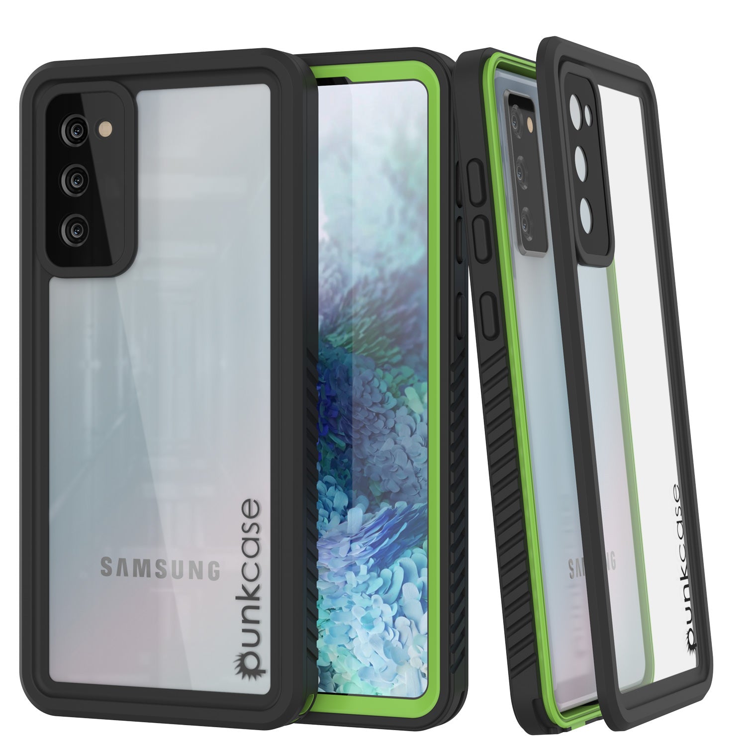 Capa protetora à prova d'água/choque [Série Extrema] para protetor de tela Galaxy S20 FE [Verde Claro]