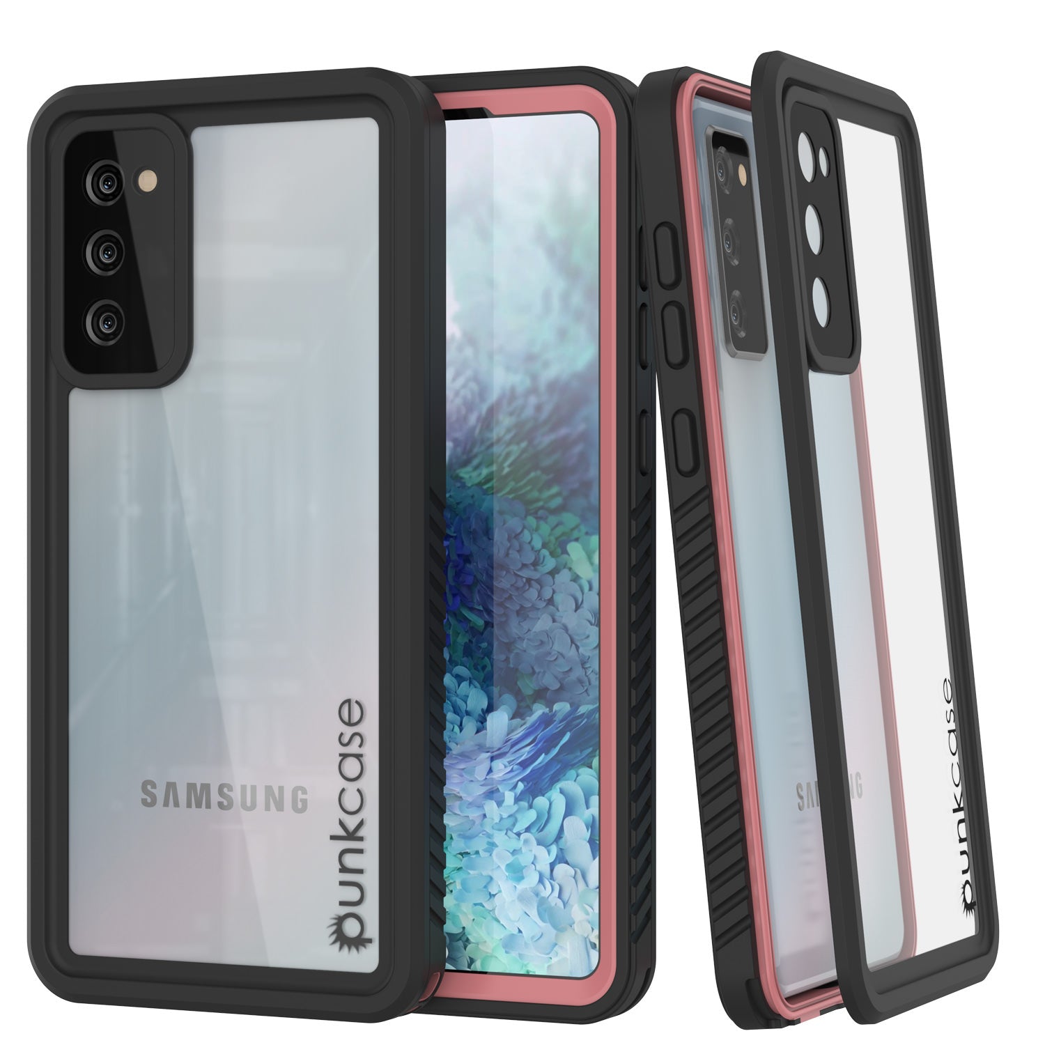 Galaxy S20 FE Capa Protetora Slim para Protetor de Tela à Prova d'Água/Choque/Neve [Série Extrema] [Rosa]