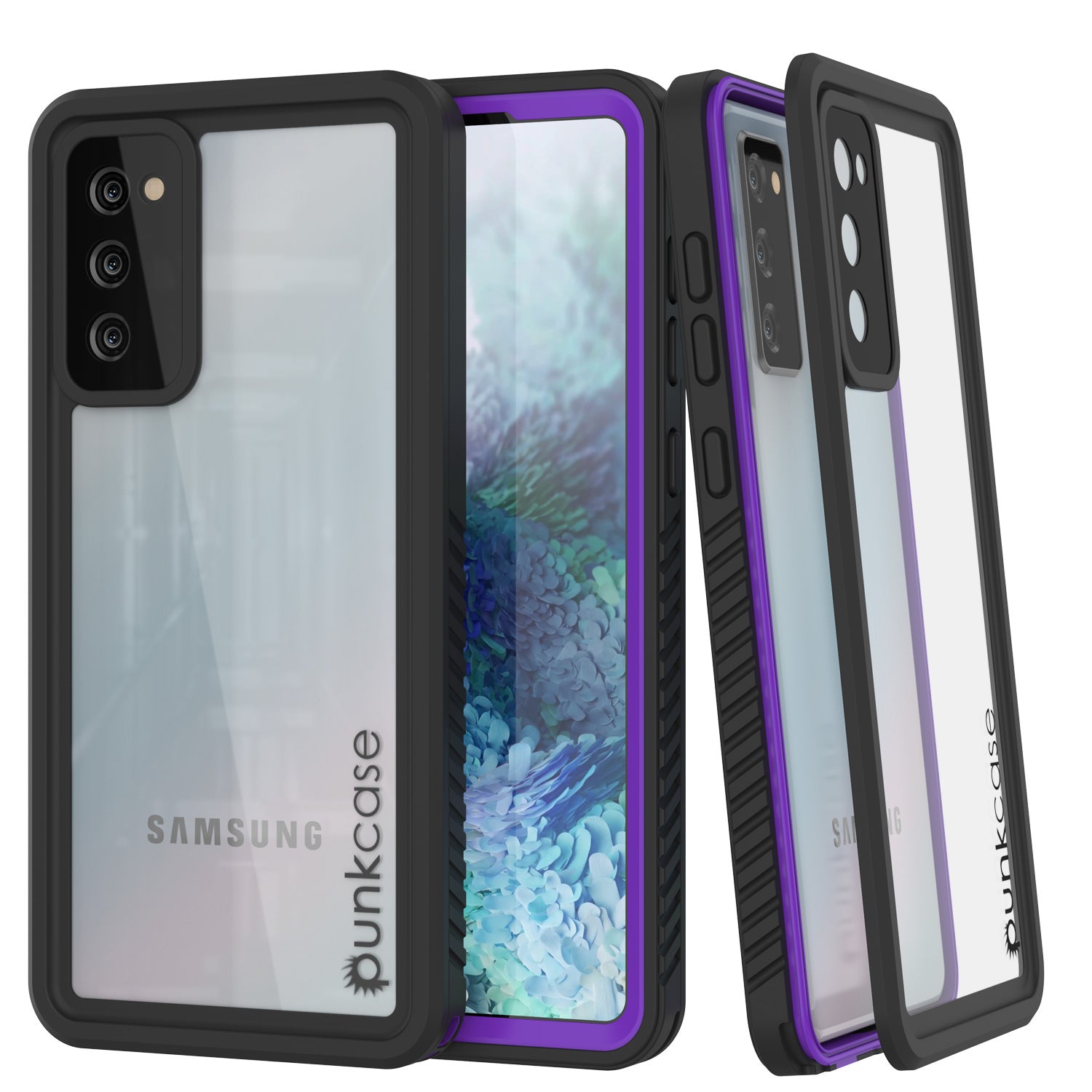 Capa protetora para tela fina [roxa] à prova d'água/choque para Galaxy S20 FE da série extrema