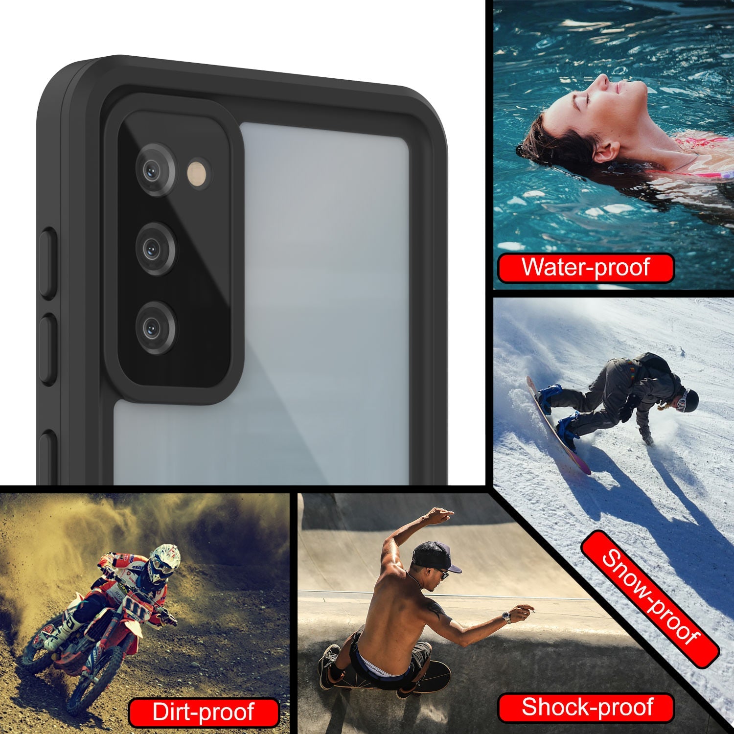 cpa Water- proof and Shock-proof (Color in image: Black)