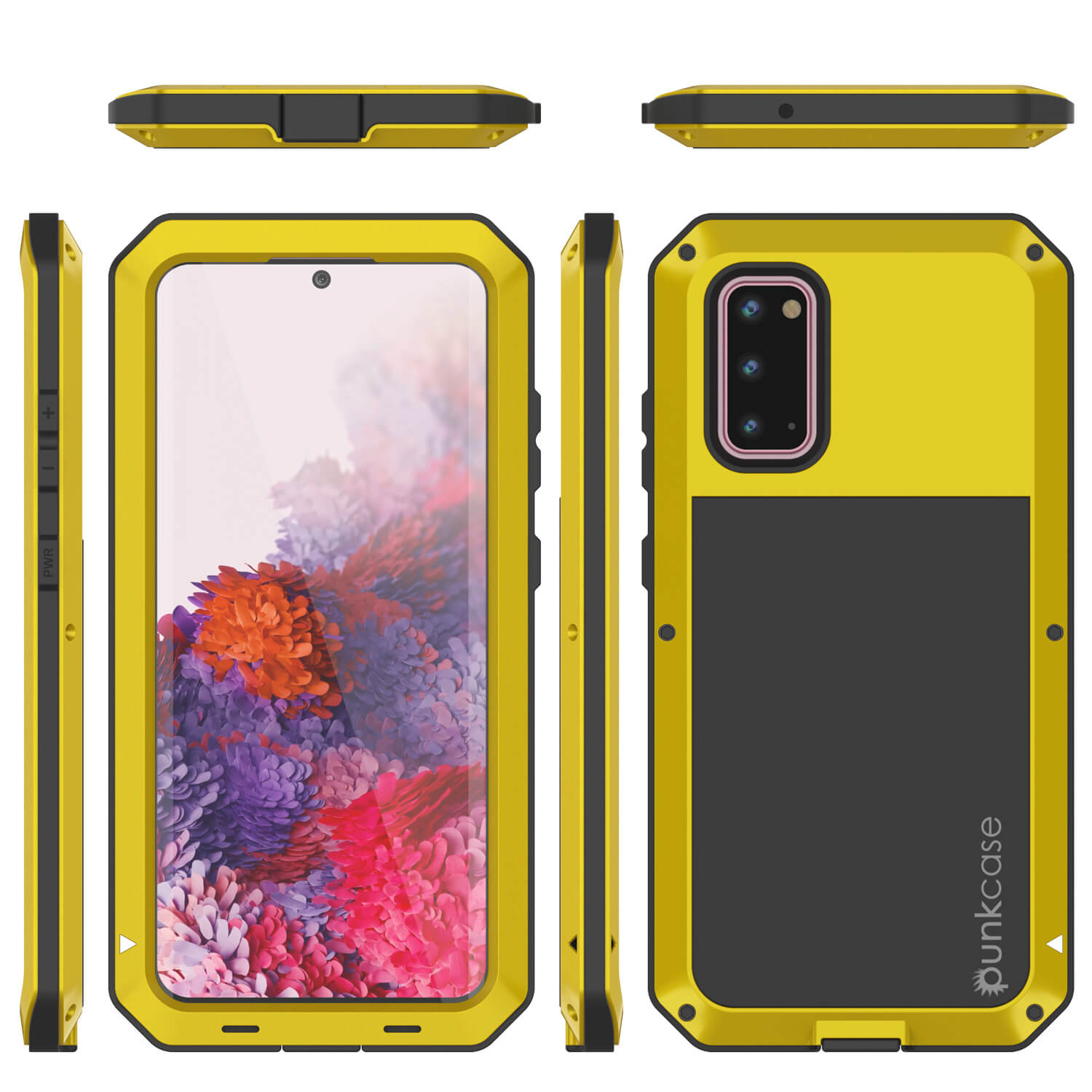 Capa de metal Galaxy s20, capa robusta de proteção militar resistente de alta resistência [Neon]