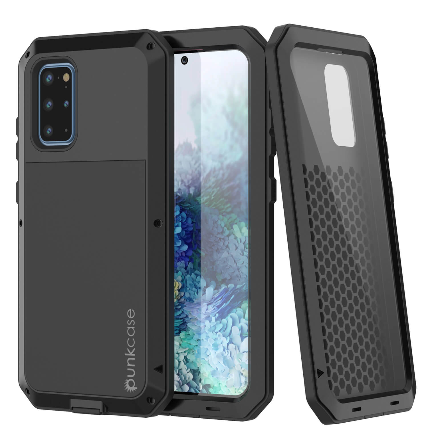 Capa de Metal Galaxy S20+ Plus, Capa de Armadura Resistente de Grau Militar [Preto]