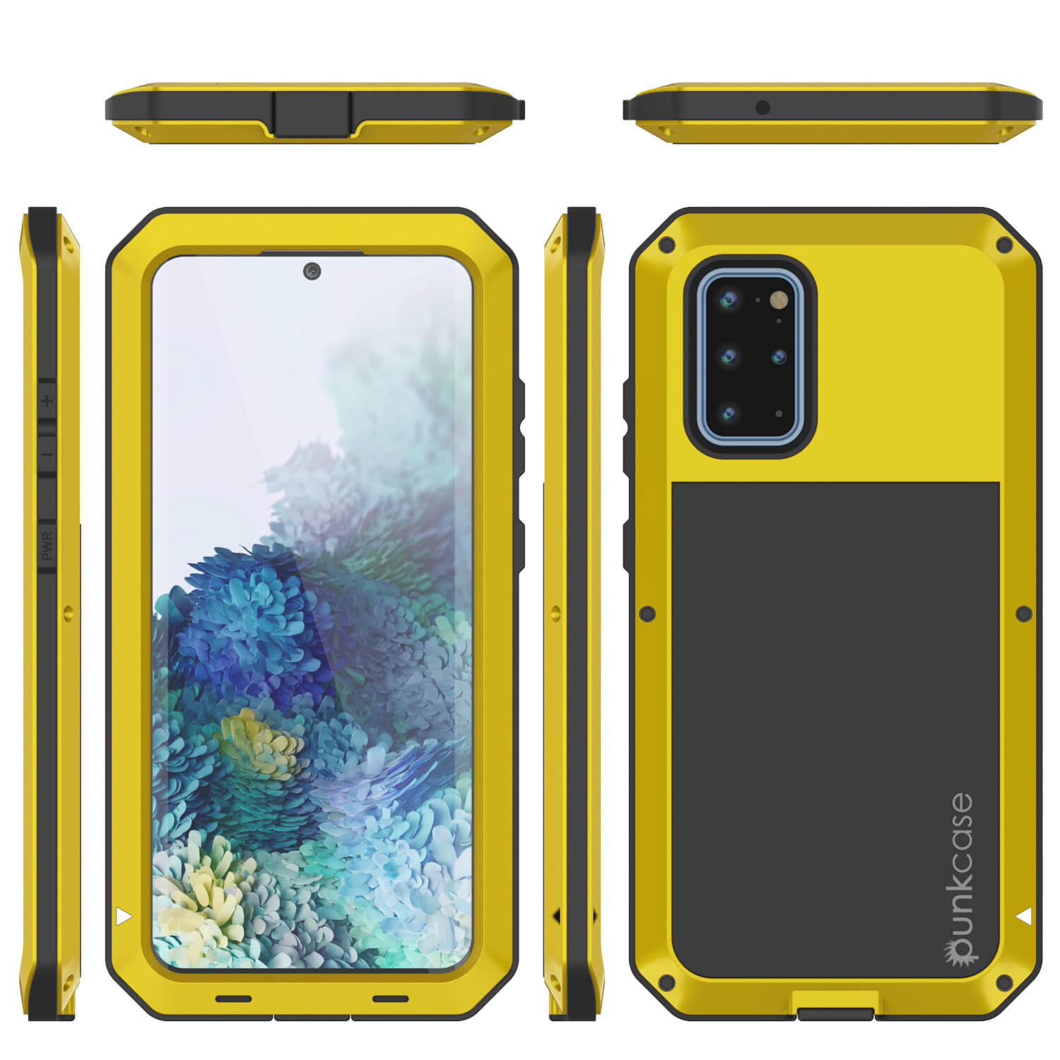 Capa de metal para Galaxy s20+ Plus, resistente de grau militar, robusta e pesada [Neon]