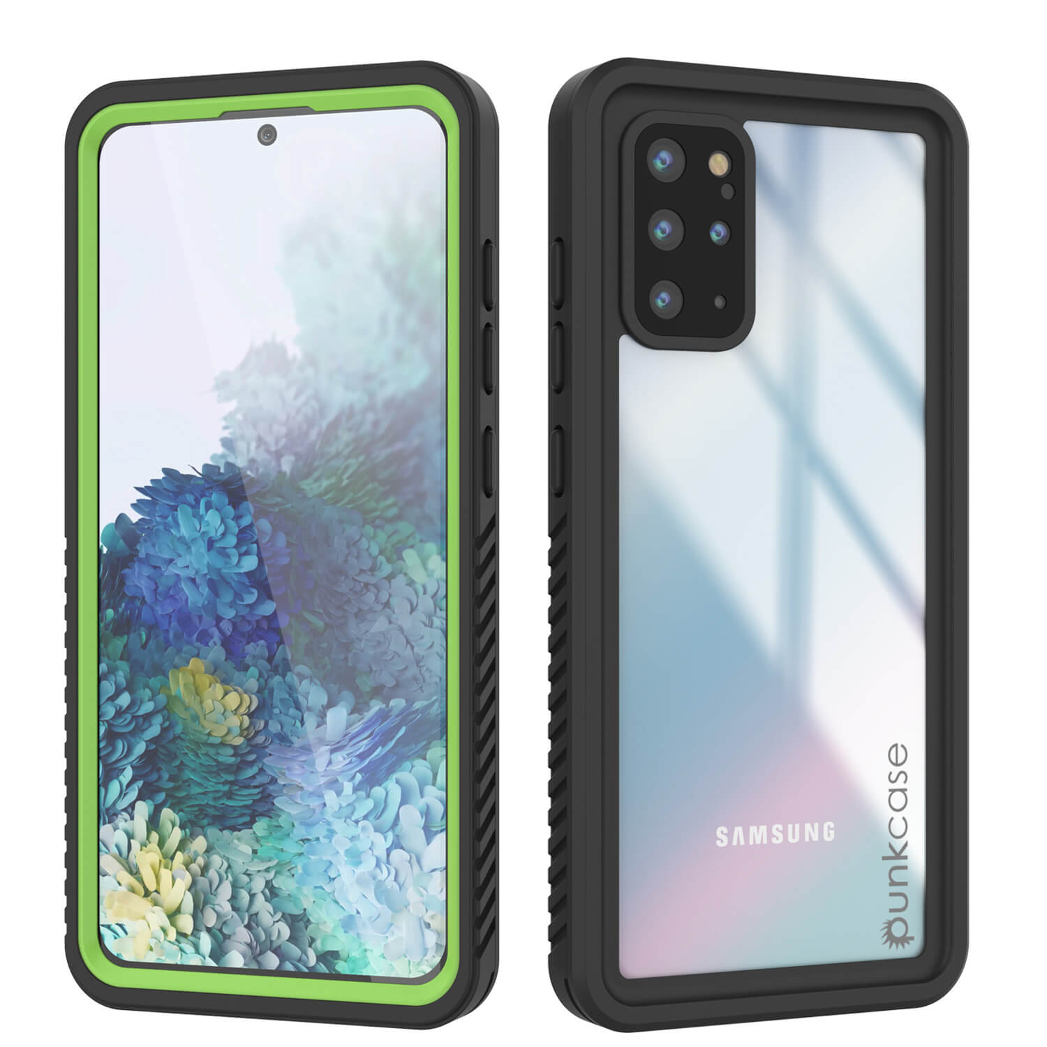 Galaxy S20+ Plus Protetor de Tela à Prova d'Água e Impacto [Série Extrema] Capa Protetora [Verde Claro]