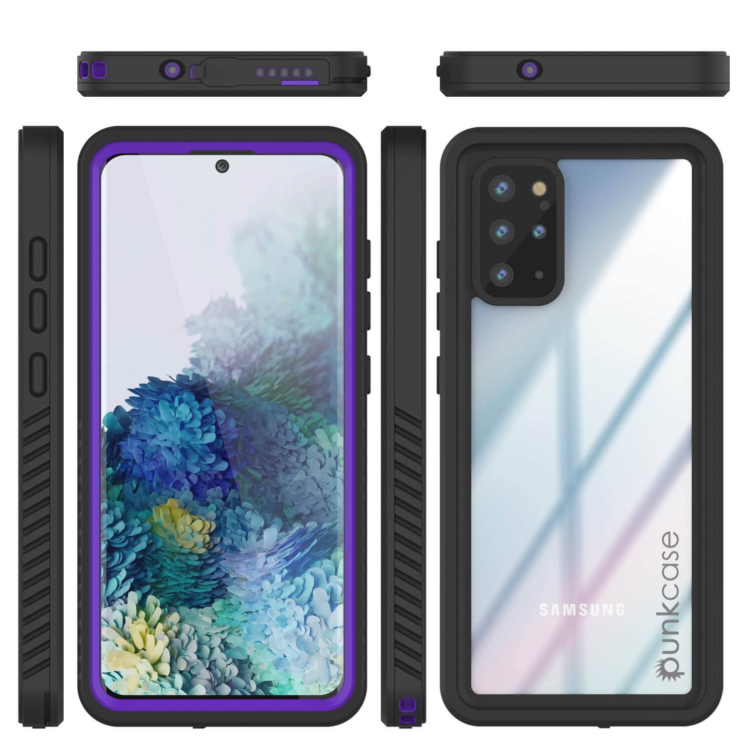 Galaxy S20+ Plus Capa Protetora Slim à Prova de Água/Choque [Série Extrema] Protetor de Tela [Roxo]