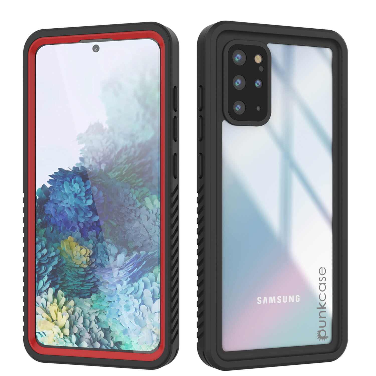 Galaxy S20+ Plus Capa Protetora Slim à Prova d'Água/Choque/Neve [Série Extrema] para Protetor de Tela [Vermelha]