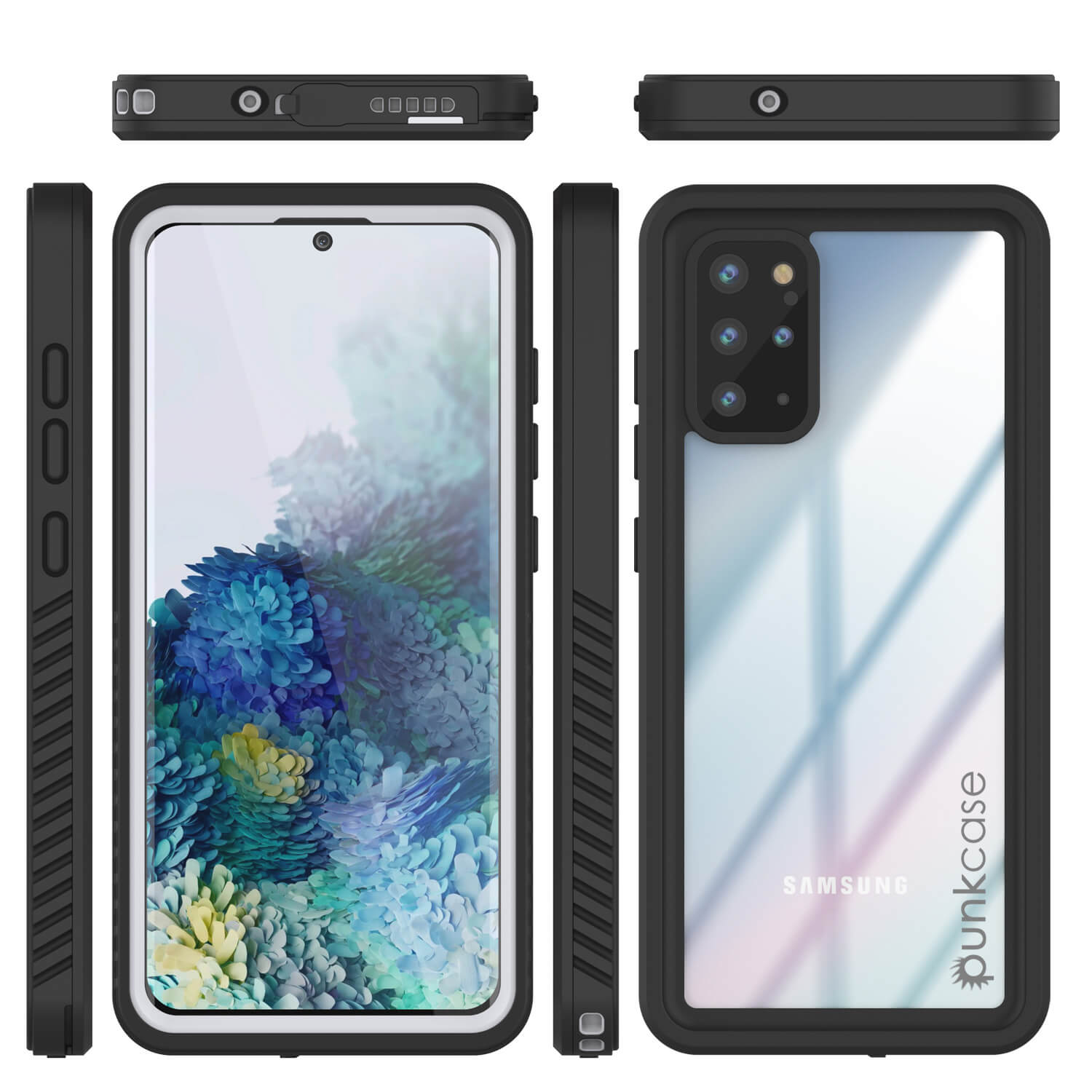 Galaxy S20+ Plus à prova d'água/choque/neve/poeira [Série Extrema] Capa Fina Punkcase [Branco]