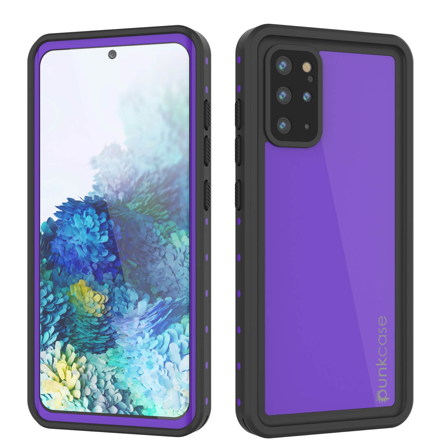 Capa À Prova D'Água Galaxy S20+ Plus PunkCase StudStar Roxa Fina 6.6ft Subaquática IP68 À Prova de Choque/Neve
