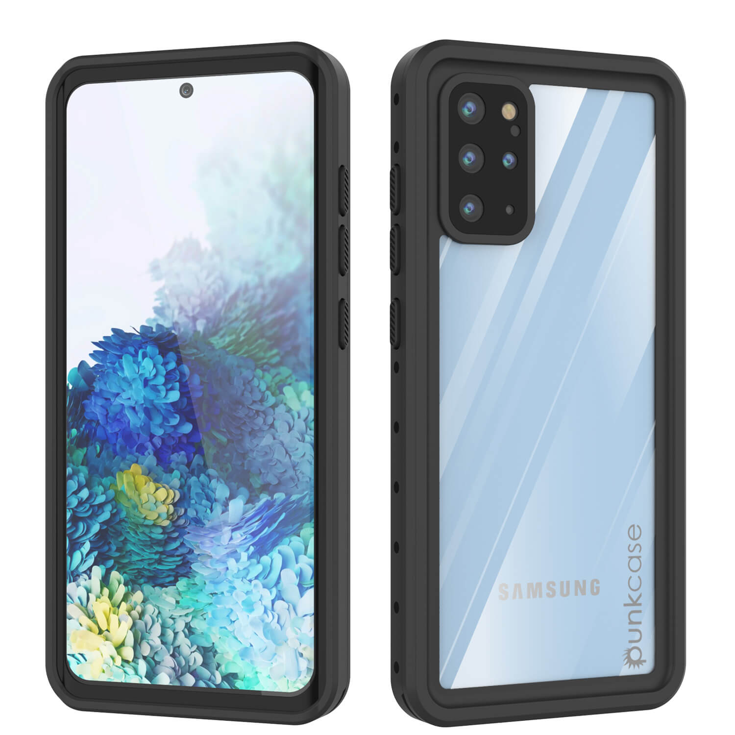 Capa à prova d'água Galaxy S20+ Plus PunkCase StudStar Clear Thin 6.6ft IP68 à prova de choque/neve subaquática