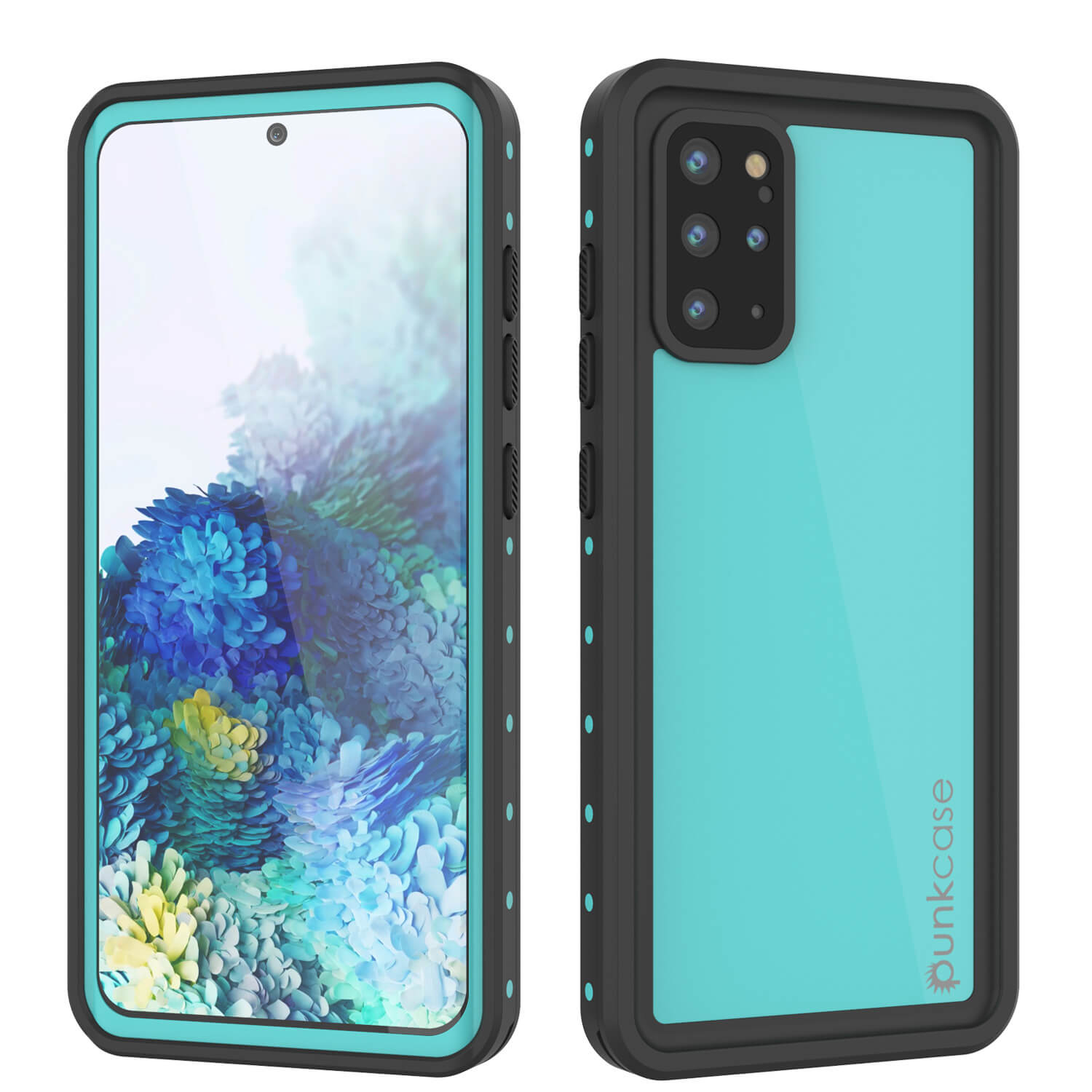 Capa à prova d'água PunkCase StudStar Teal Thin para Galaxy S20+ Plus, 6.6ft Subaquático IP68 à prova de choque/neve