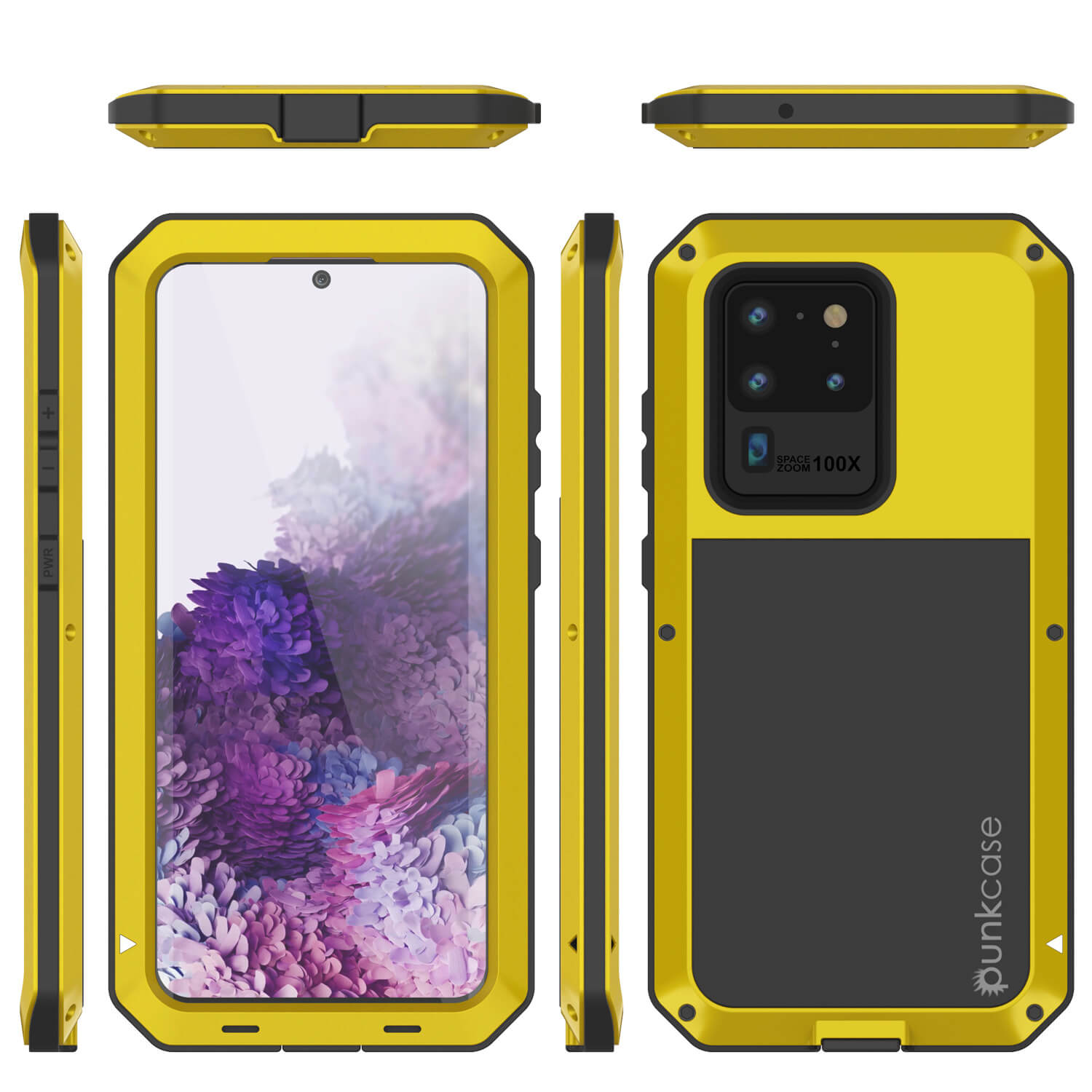 Capa de metal para Galaxy S20 Ultra, Resistente de Grau Militar, Cobertura Resistente [Neon]