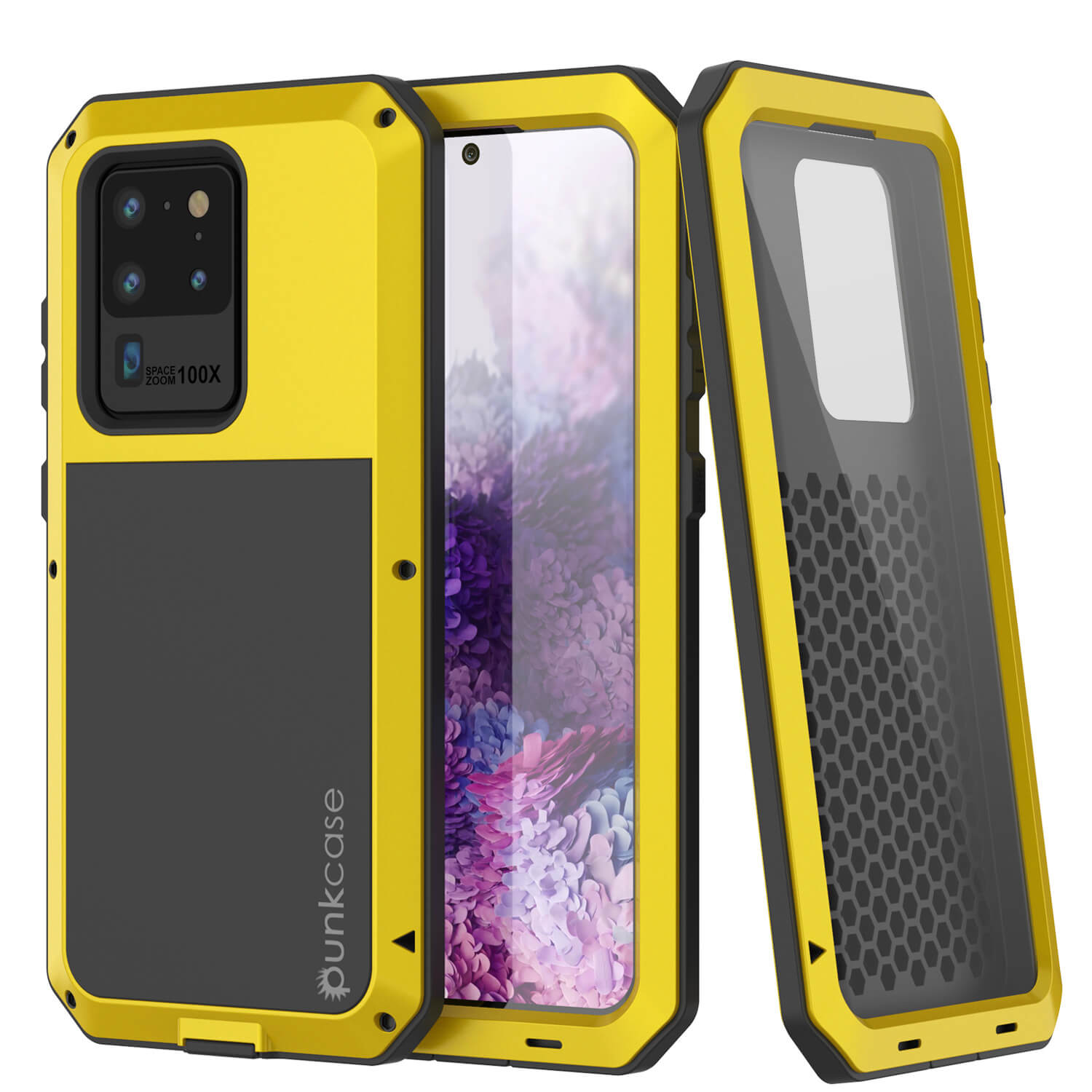 Capa de metal para Galaxy S20 Ultra, Resistente de Grau Militar, Cobertura Resistente [Neon]
