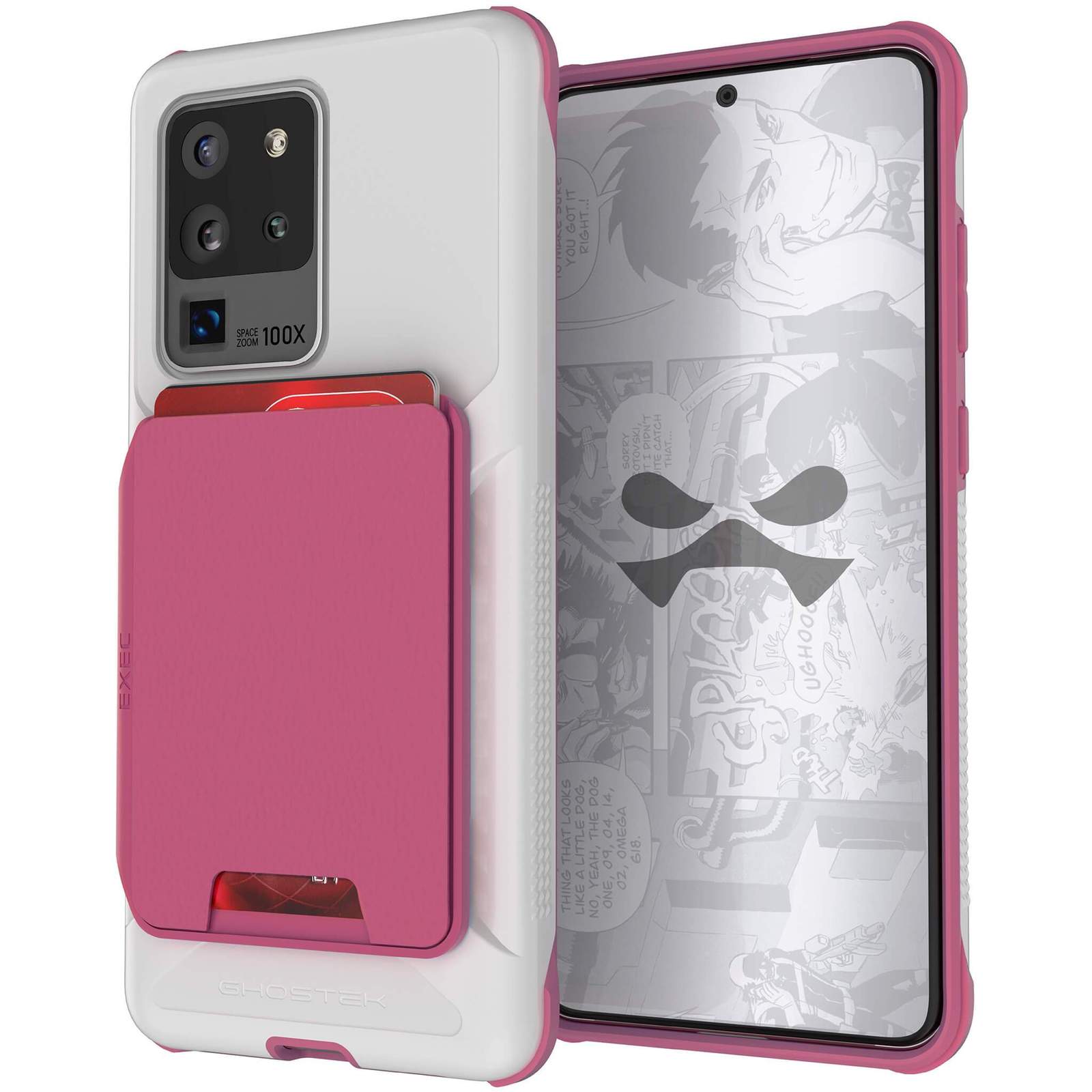 Capa de carteira para Galaxy S20 Ultra | Série Executiva [Rosa]