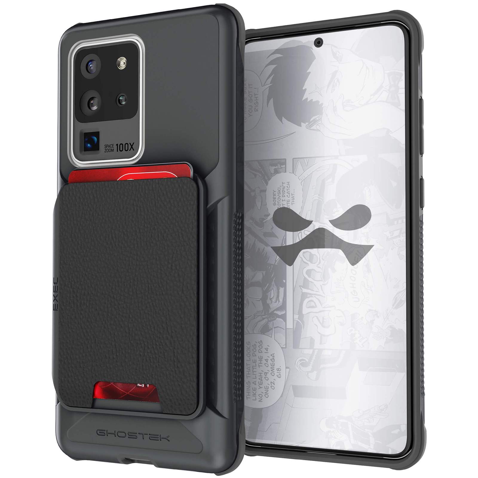 Capa de carteira Galaxy S20 Ultra | Série Executiva [Preto]