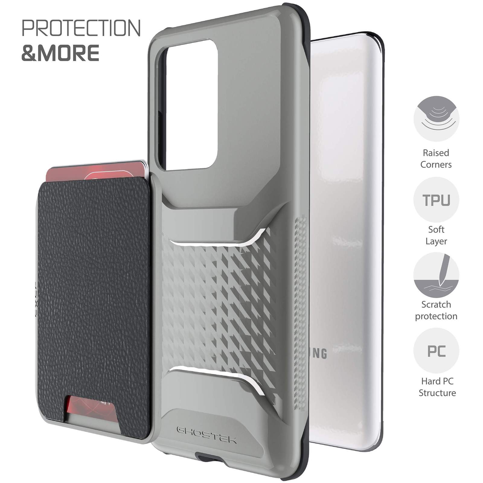 Capa para carteira Galaxy S20 Ultra | Série Executiva [Cinza]