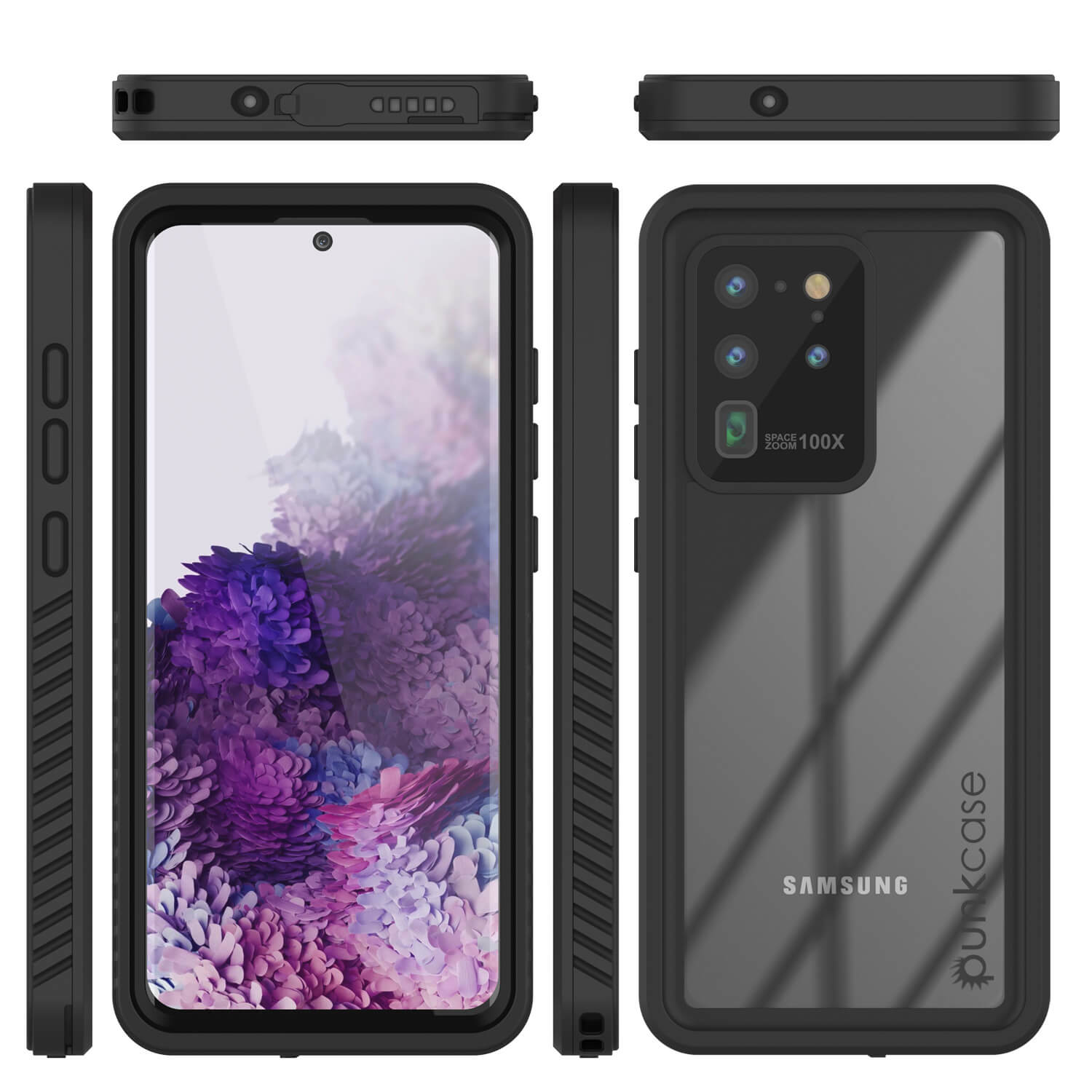 Galaxy S20 Ultra à prova d'água/choque [Série Extrema] Com Protetor de Tela Case [Preto]