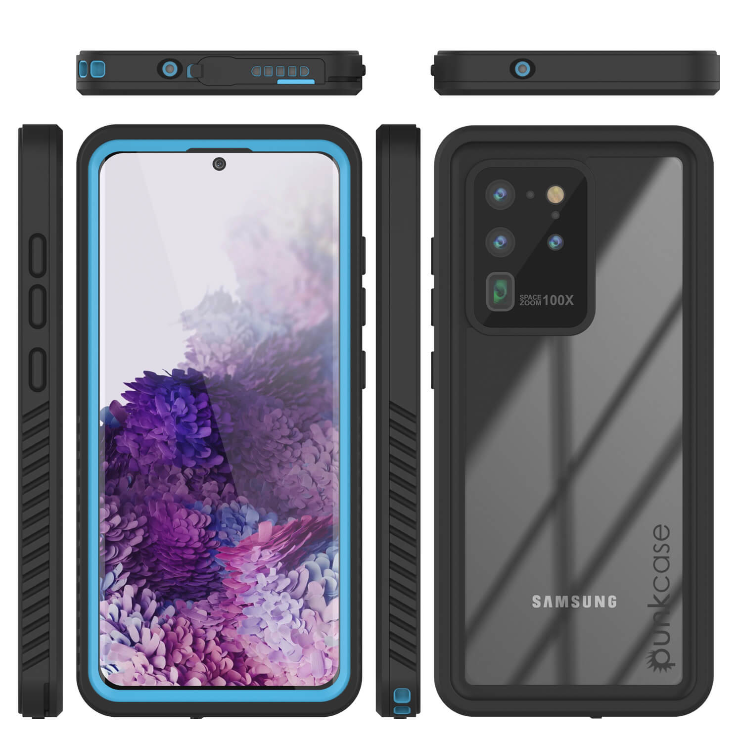 Galaxy S20 Ultra Capa Slim à Prova d'Água/Choque/Neve/Poeira [Série Extrema] [Azul Claro]