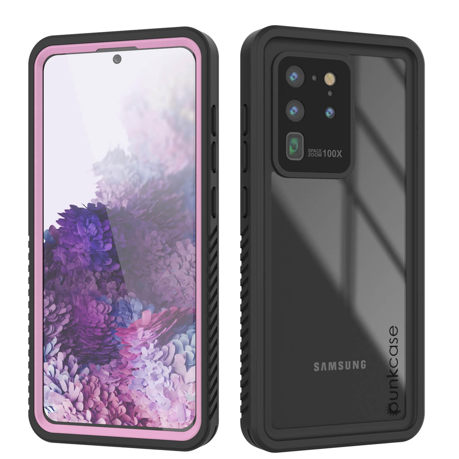 Galaxy S20 Ultra à prova d'água/choque/neve [Série Extrema] Capa protetora fina de protetor de tela [Rosa]