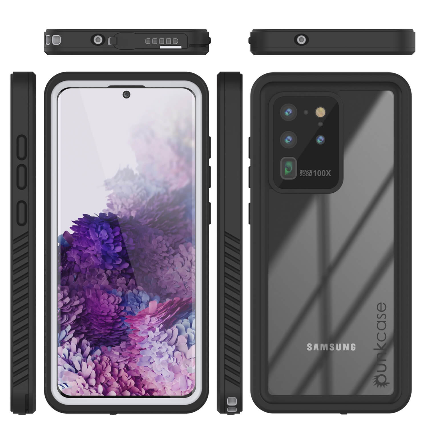 Galaxy S20 Ultra à prova d'água/choque/neve/poeira [Série Extrema] Capa Fina Punkcase [Branca]