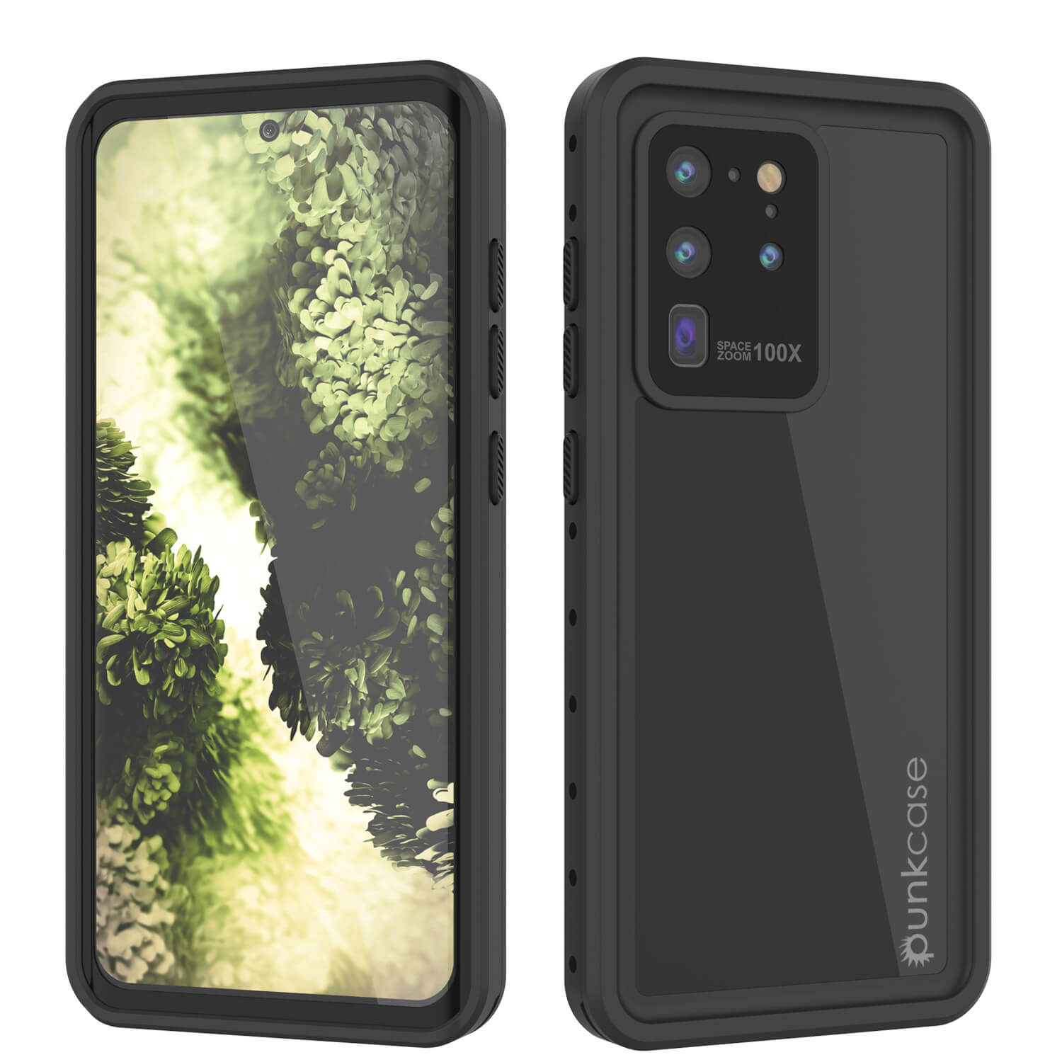 Capa à prova d'água Galaxy S20 Ultra PunkCase StudStar Preta Fina 6.6ft à prova de choque/neve subaquática IP68