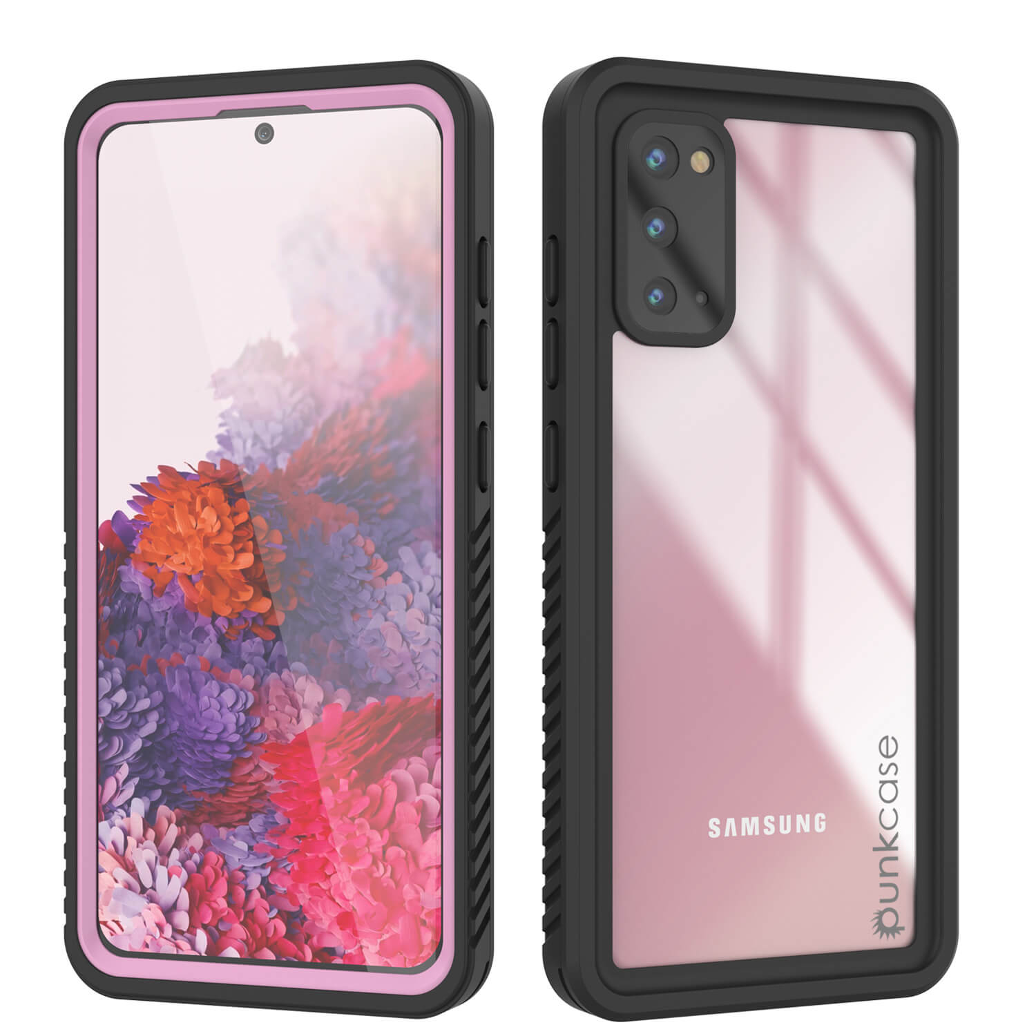 Capa protetora fina [rosa] à prova d'água/choque/neve para Galaxy S20 [Série Extrema]