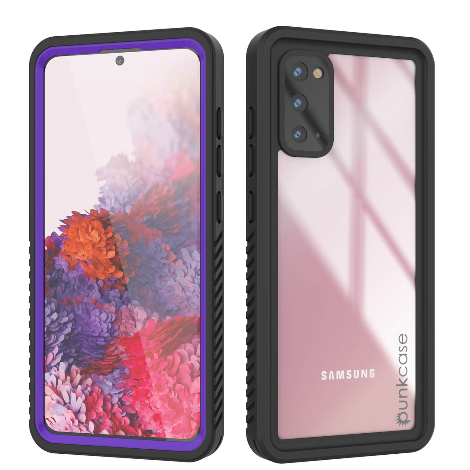 Capa protetora fina a prova d'água e de choques para Galaxy S20 [Série Extrema] Protetor de tela (roxo)