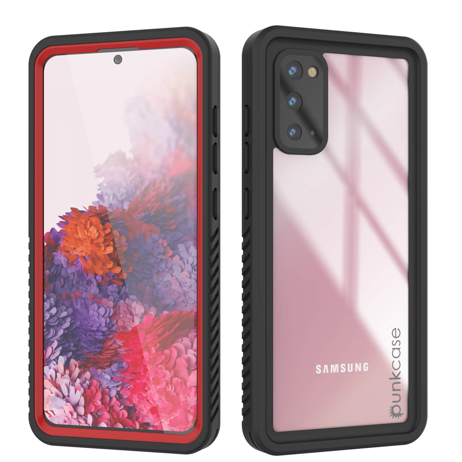 Galaxy S20 Capa Protetora de Tela Fina à Prova d'Água/Choque/Neve [Série Extrema] [Vermelho]