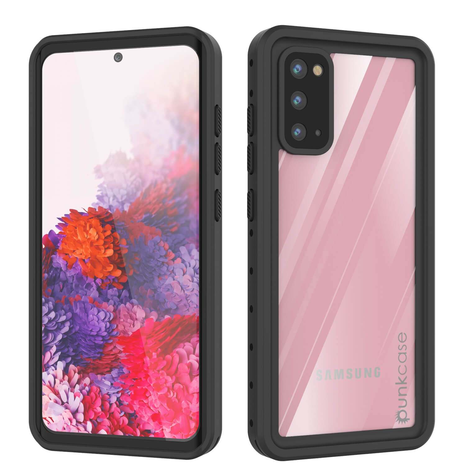 Capa à prova d'água Galaxy S20 PunkCase StudStar Transparente Fina de 6.6 pés IP68 à prova de choque/neve subaquática