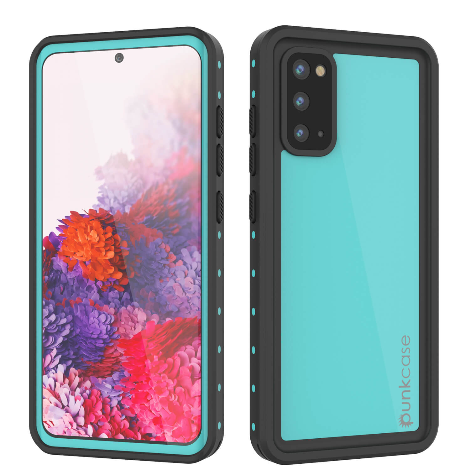 Capa à Prova d'Água Galaxy S20 PunkCase StudStar Teal Fina 6.6ft Subaquática IP68 à Prova de Choque/Neve