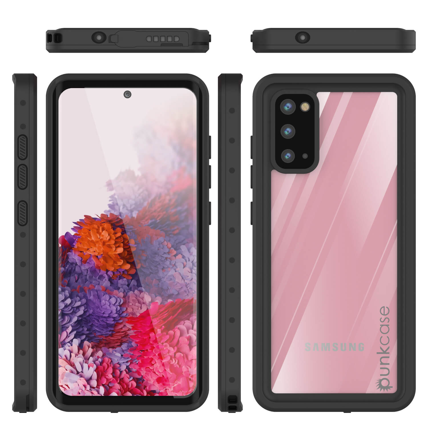 Capa à prova d'água Galaxy S20 PunkCase StudStar Transparente Fina de 6.6 pés IP68 à prova de choque/neve subaquática