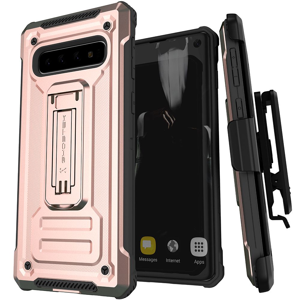Ghostek ARMADURA DE FERRO2 para Galaxy S10 [Rosa]