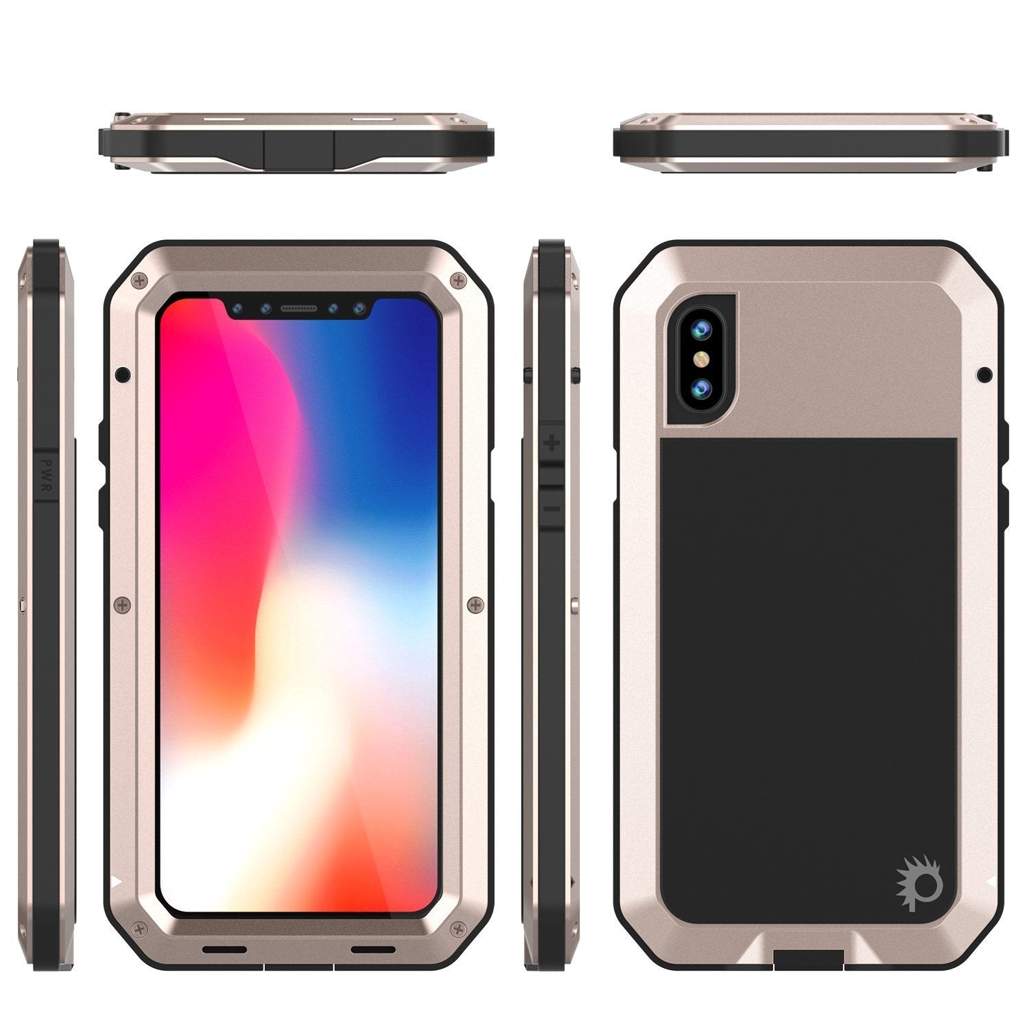 Capinha PUNKCASE iPhone XS Max METALLICA [Ouro]