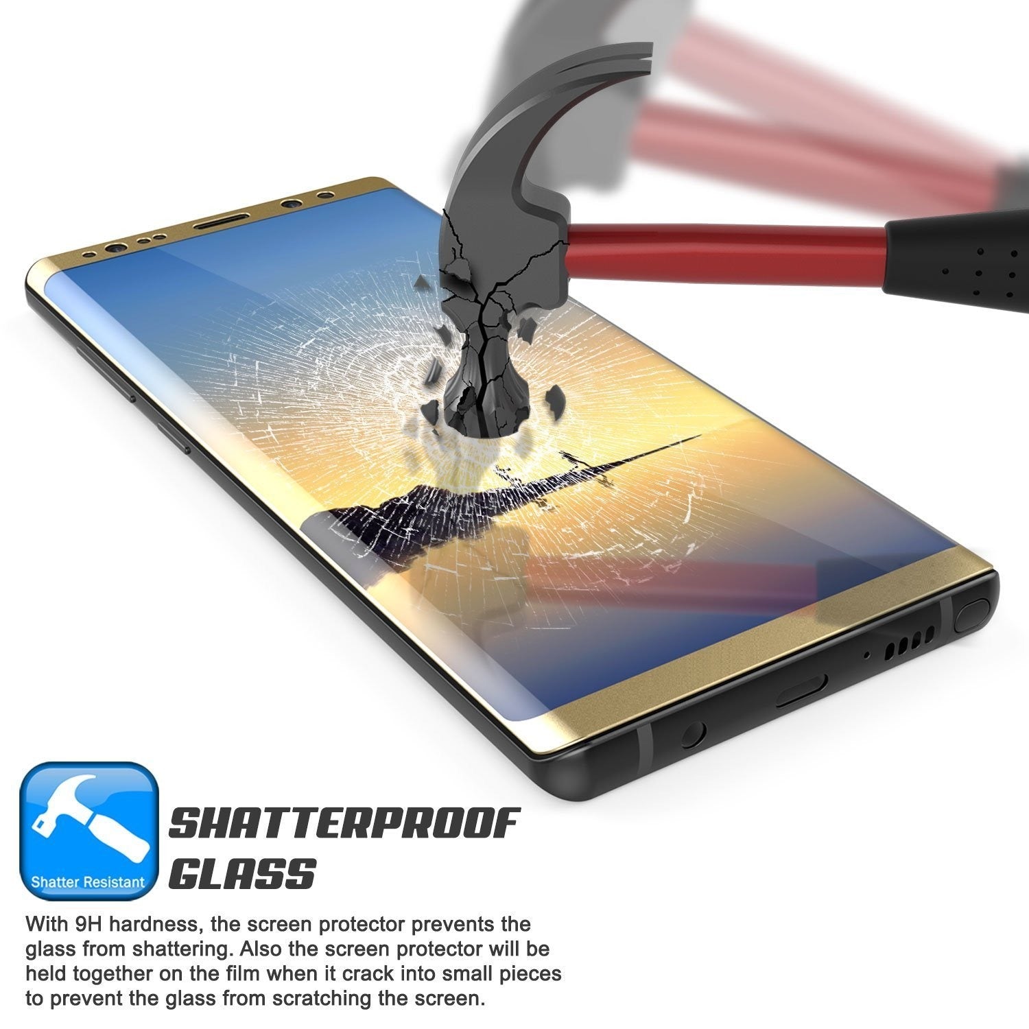 Galaxy Note 10+ Plus Black Punkcase Glass SHIELD Protetor de Tela de Vidro Temperado 0,33mm de Espessura 9H Glass