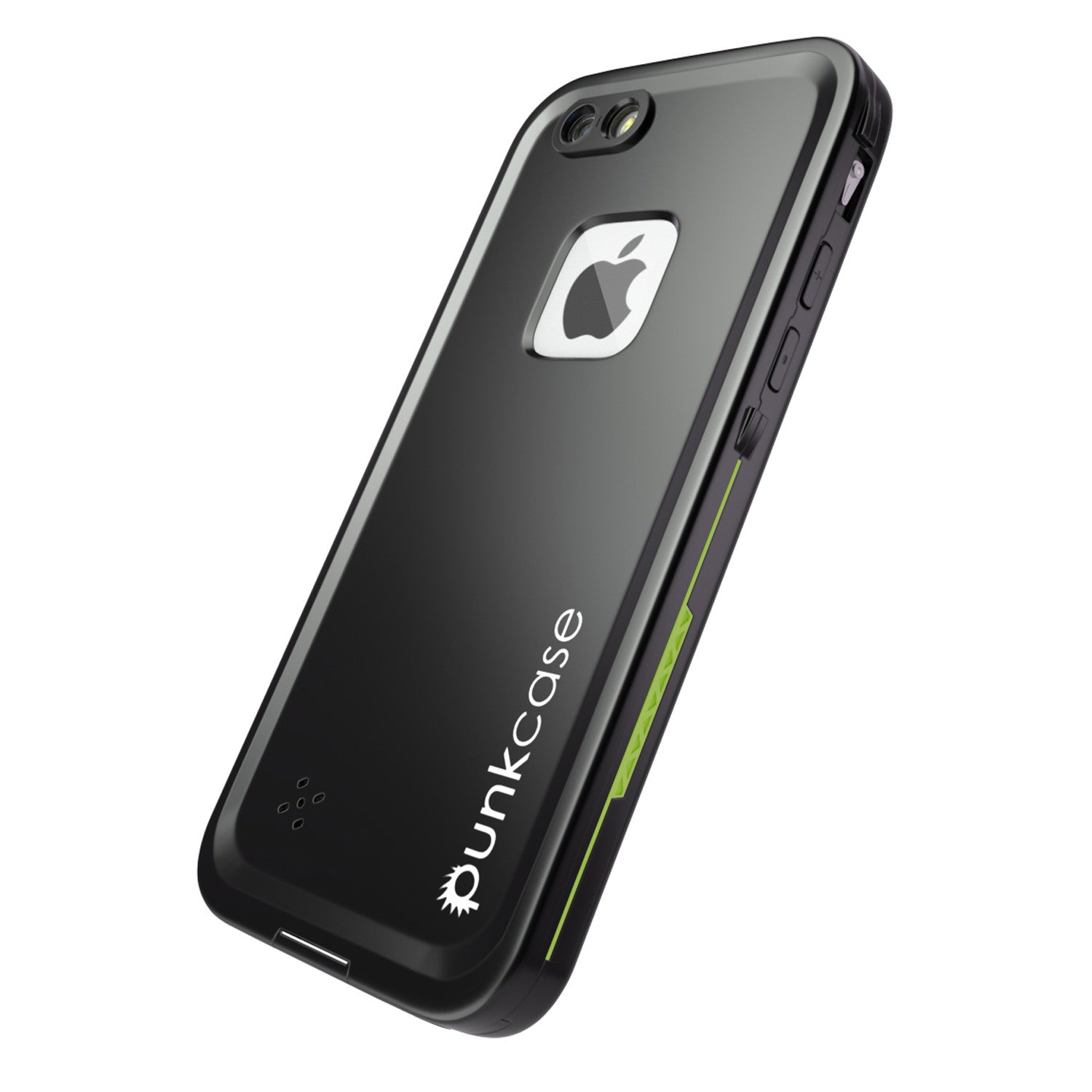 iPhone 6S+/6+ Plus Waterproof Case, Punkcase SpikeStar Light GreenThin Fit 6.6ft Underwater IP68 (Color in image: red)