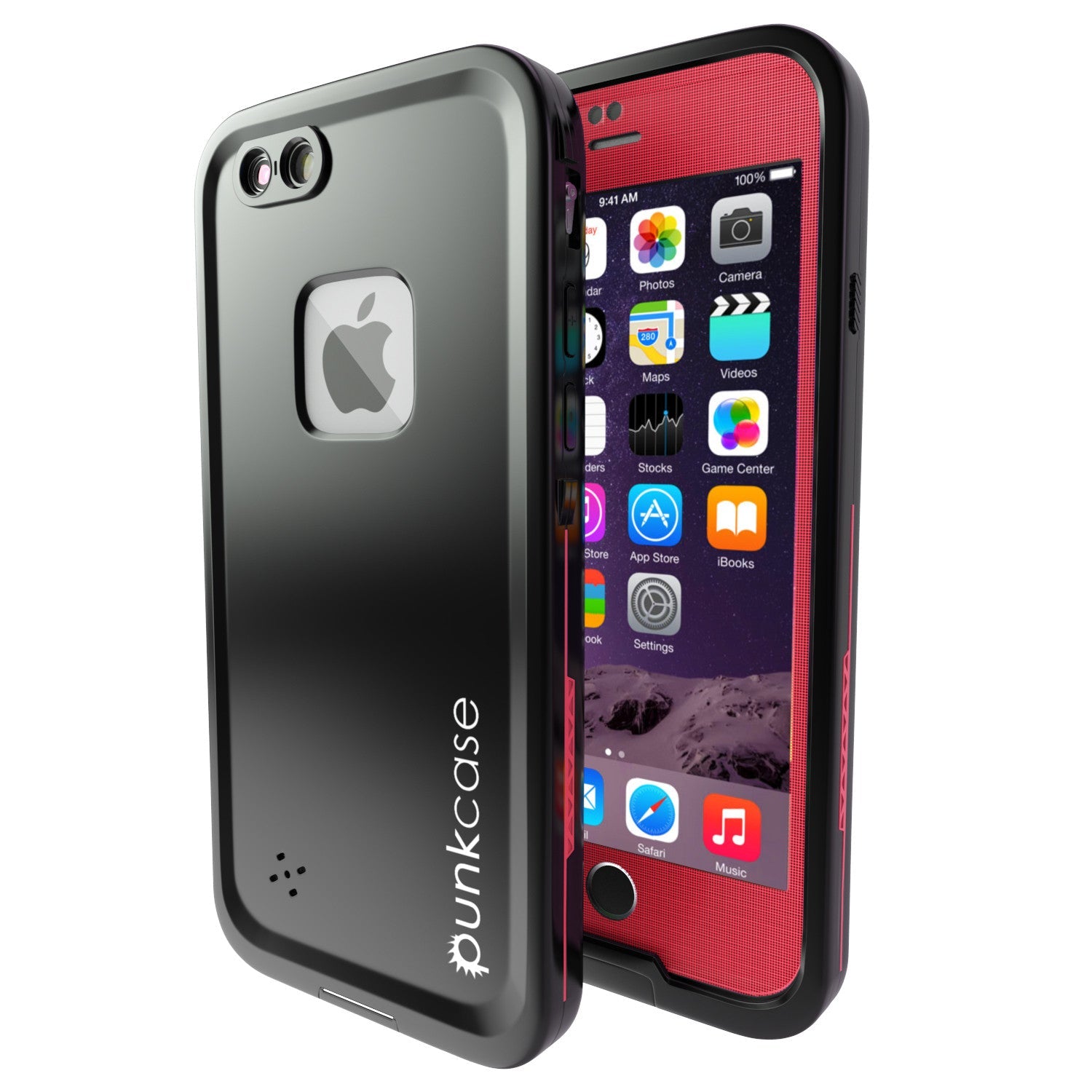 Capa à prova d'água para iPhone 6S+/6+ Plus, Punkcase SpikeStar Vermelho Slim Fit 6.6ft Subaquático IP68 | Garantia