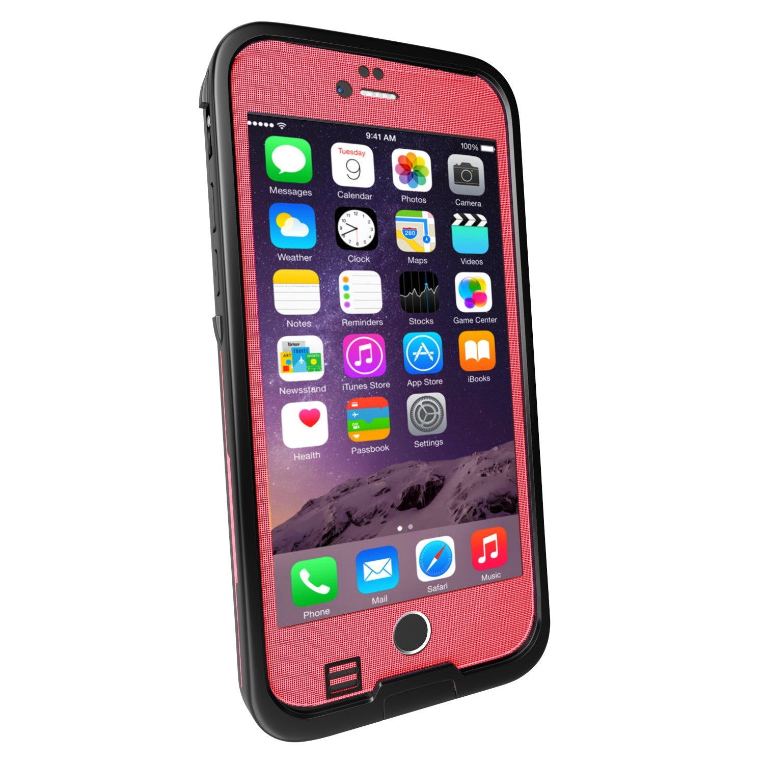 iPhone 6S+/6+ Plus Waterproof Case, Punkcase SpikeStar Red Thin Fit 6.6ft Underwater IP68 | Warranty (Color in image: light blue)