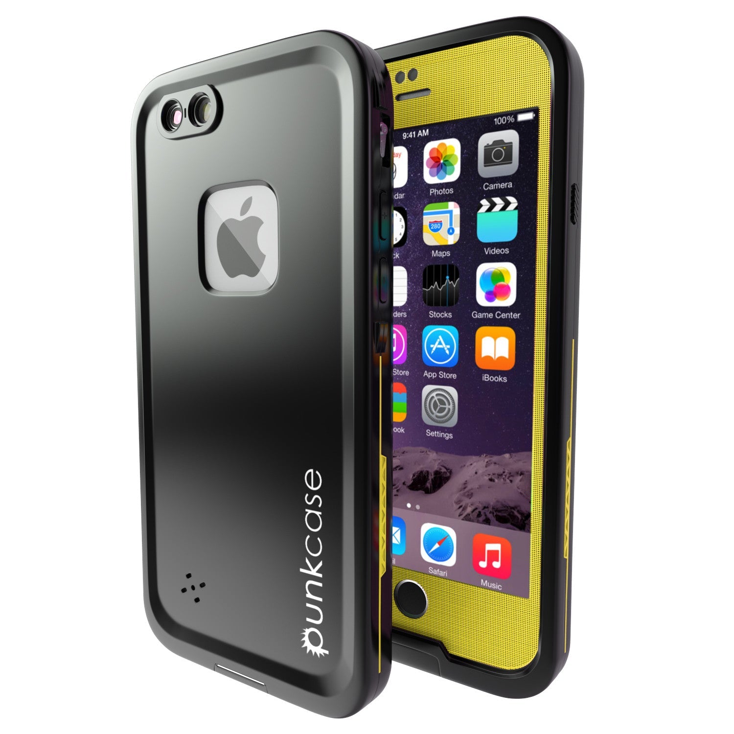 Capa à prova d'água para iPhone 6S+/6+ Plus, Série Amarela Punkcase SpikeStar | Ajuste fino 6.6ft Subaquático IP68