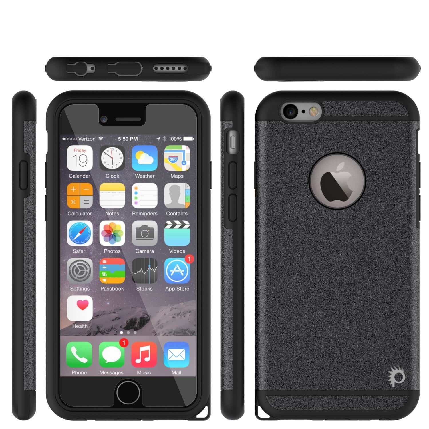 Capa iPhone 5s/5/SE PunkCase Galactic Black Series Slim com Vidro Temperado | Garantia Vitalícia