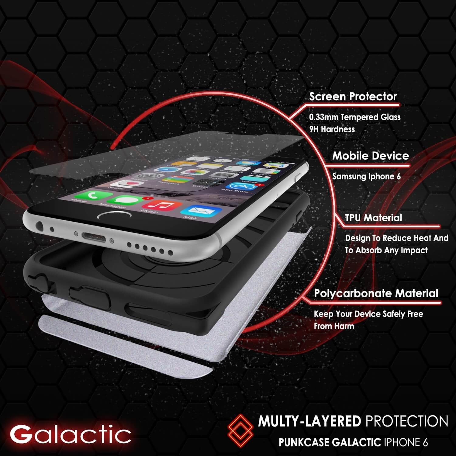 Capa iPhone 5s/5/SE PunkCase Série Galática Prateada Slim com Vidro Temperado | Garantia Vitalícia