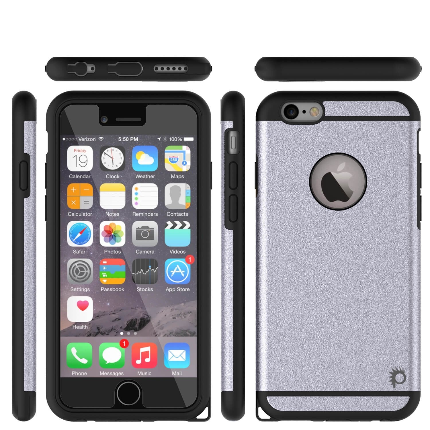 Capa iPhone 5s/5/SE PunkCase Série Galática Prateada Slim com Vidro Temperado | Garantia Vitalícia
