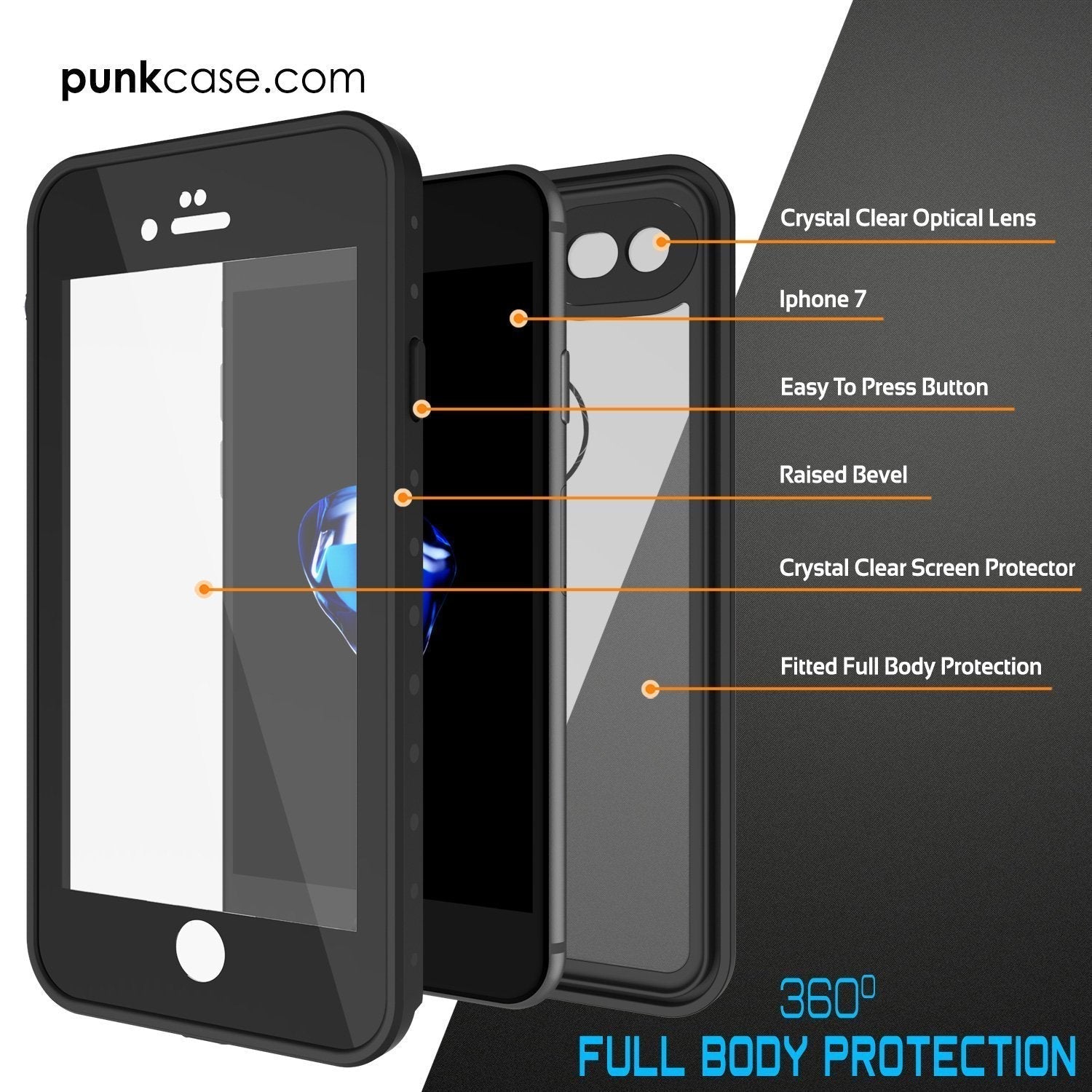 iPhone SE (4.7") Waterproof Case, Punkcase [Clear] [StudStar Series] [Slim Fit] [IP68 Certified][Dirtproof] [Snowproof] (Color in image: pink)
