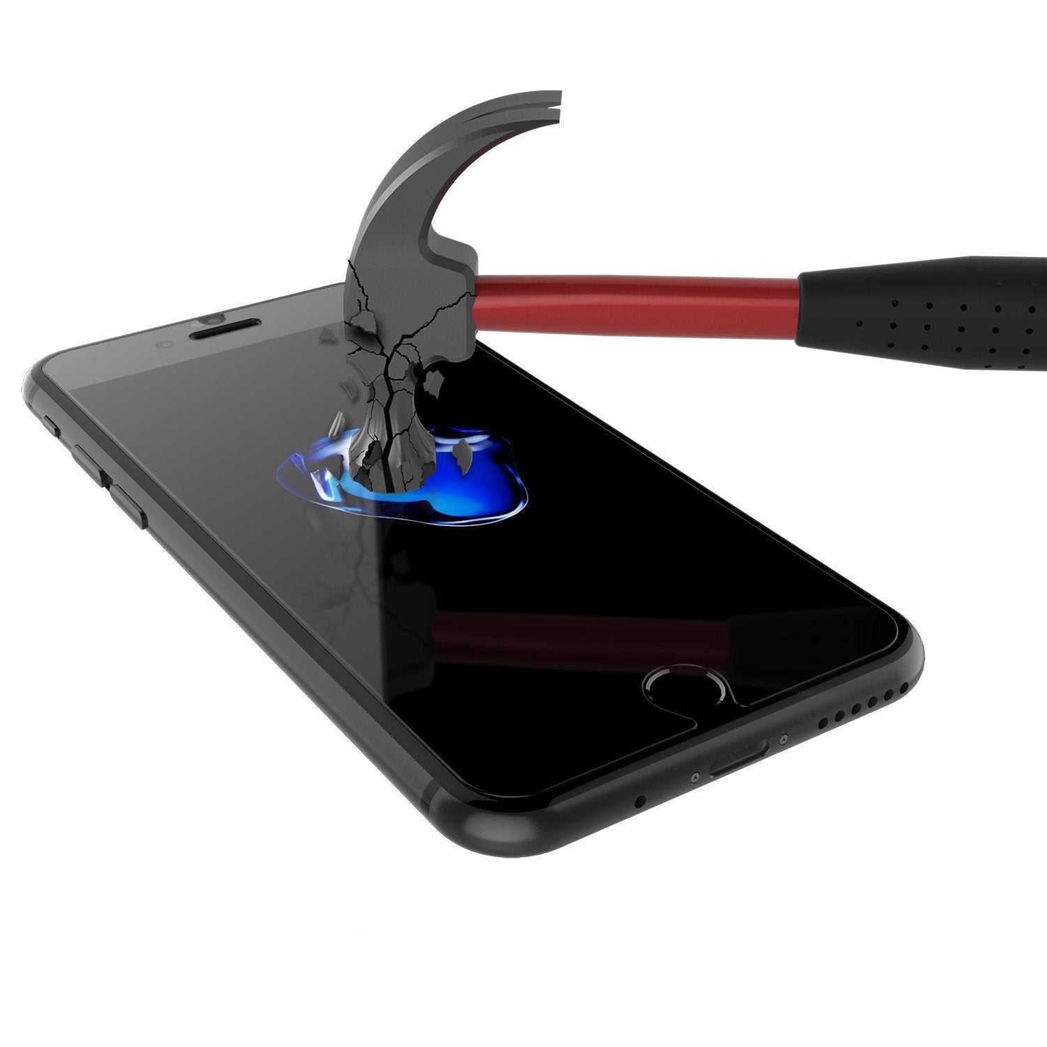 Protetor de tela de vidro temperado Punkcase Glass SHIELD para iPhone 8, vidro de 0,33mm de espessura e 9H de resistência.