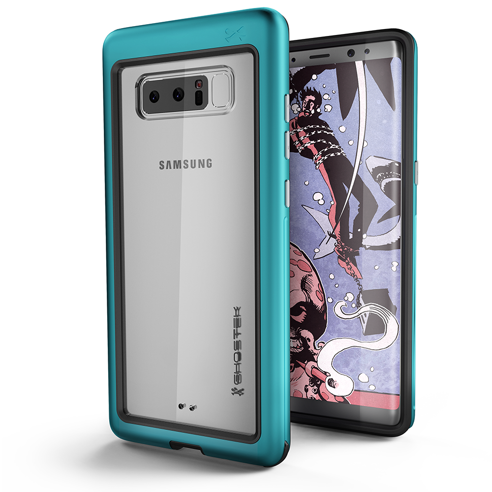 Galaxy Note 8, Ghostek Atomic Slim Galaxy Note 8 Case Shockproof Impact Hybrid Modern Design  | Teal